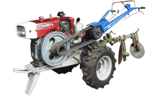 Walking Tractor with Disc Plough